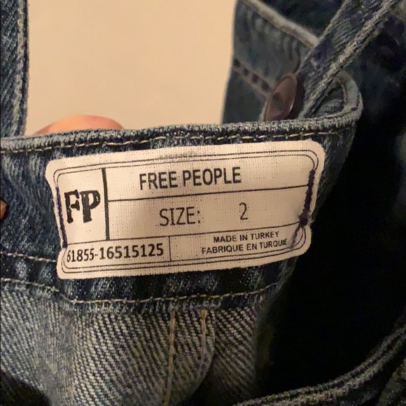 Free people jean overalls! - Picture 5 of 5